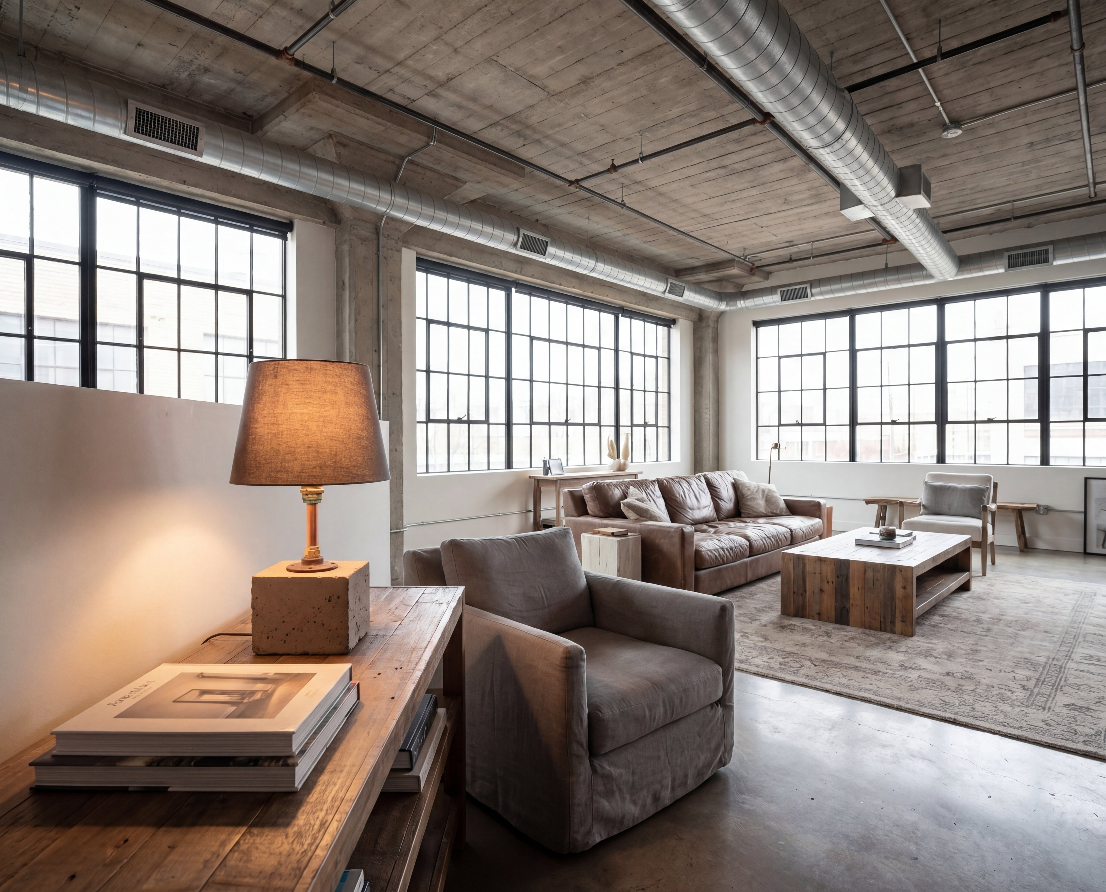 Lampka Concrete Copper